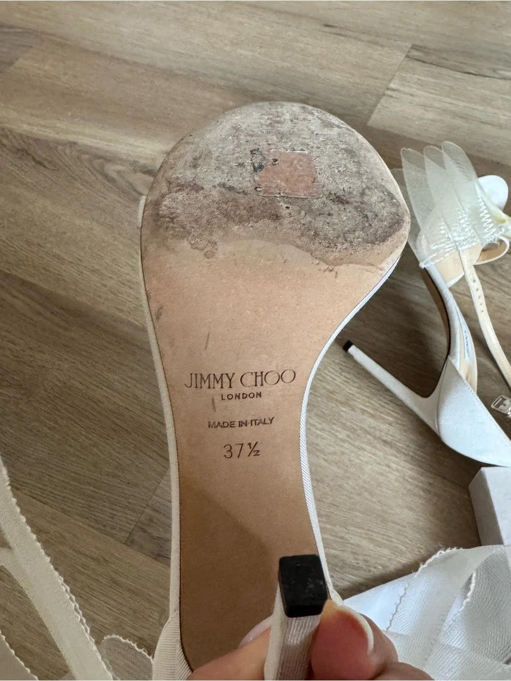 Jimmy Choo Aveline 100 ivory
